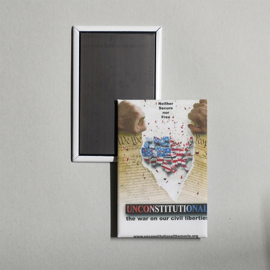 Unconstitutional The War On Our Civil Liberties Mini Movie Fridge Magnet