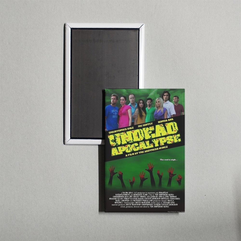 Undead Apocalypse Mini Movie Fridge Magnet