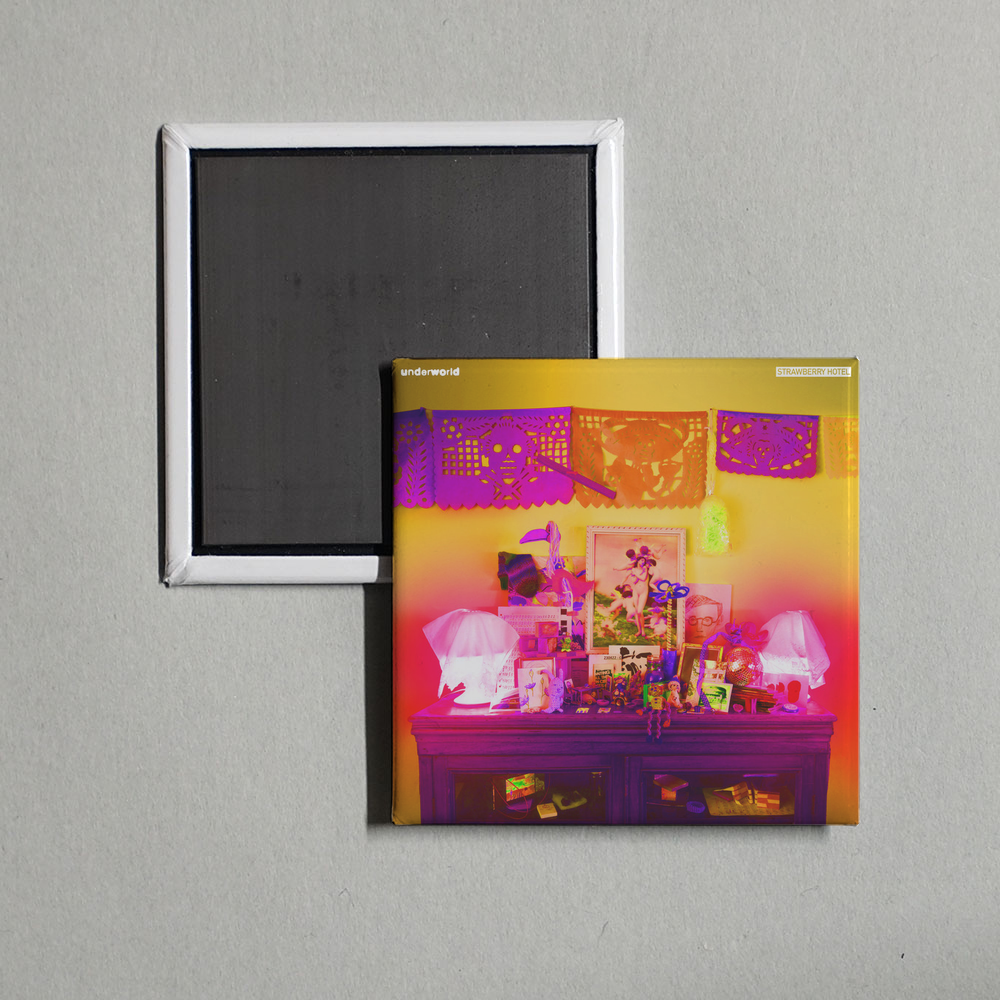 Underworld - Strawberry Hotel Album Cover Fridge Magnet