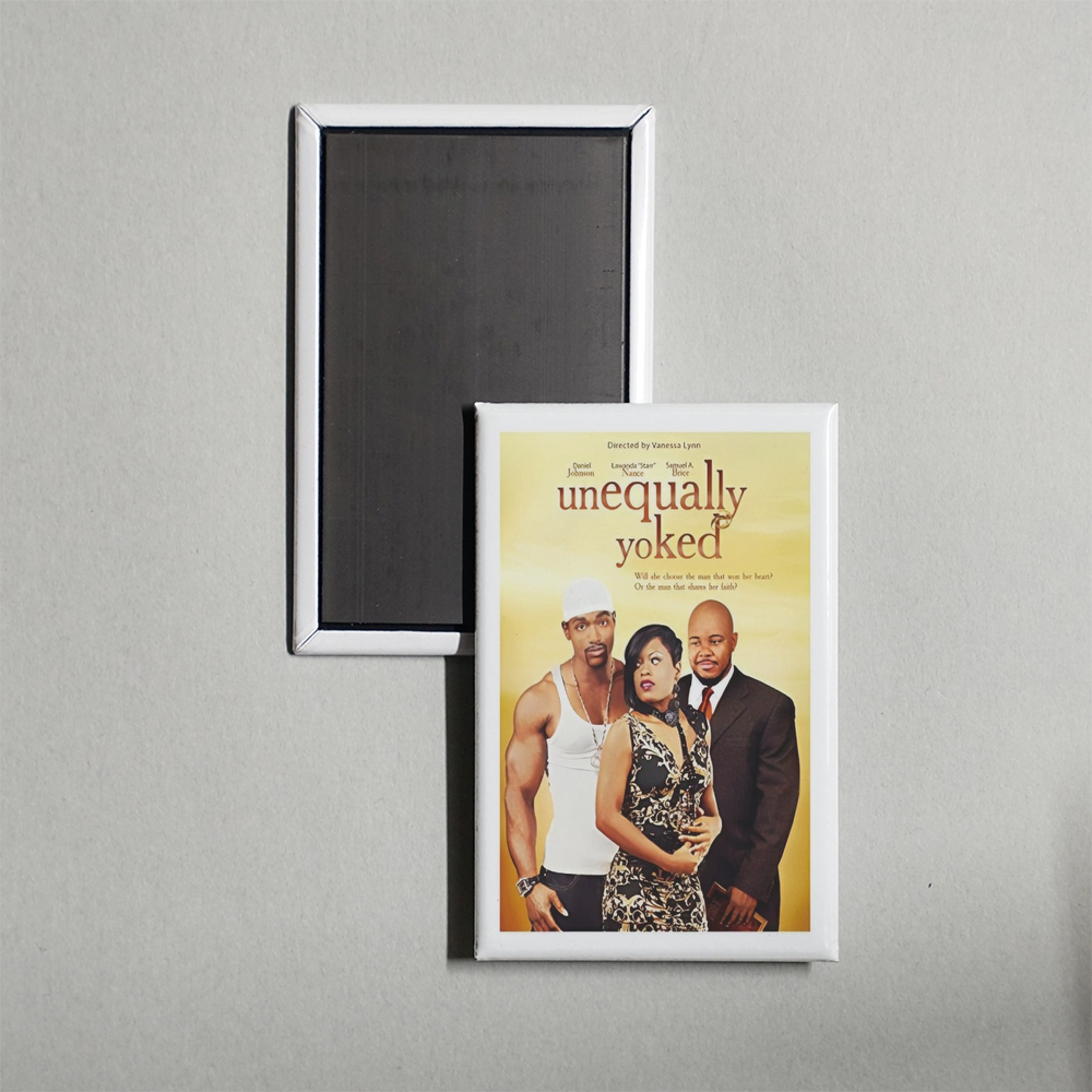 Unequally Yoked Mini Movie Fridge Magnet