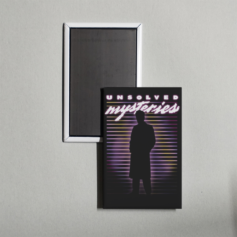 Unsolved Mysteries TV Show Fridge Magnet