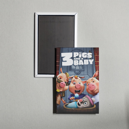 Unstable Fables 3 Pigs and a Baby Mini Movie Fridge Magnet