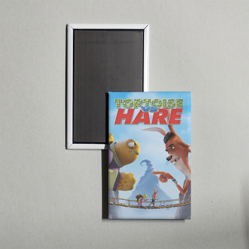 Unstable Fables Tortoise vs. Hare Mini Movie Fridge Magnet