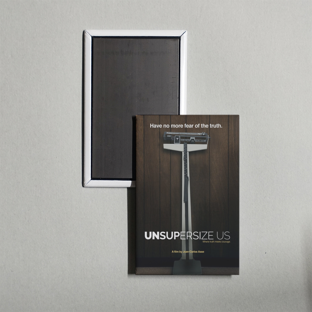 Unsupersize Us Mini Movie Fridge Magnet