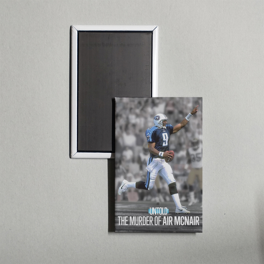 Untold The Murder of Air McNair Mini Movie Fridge Magnet