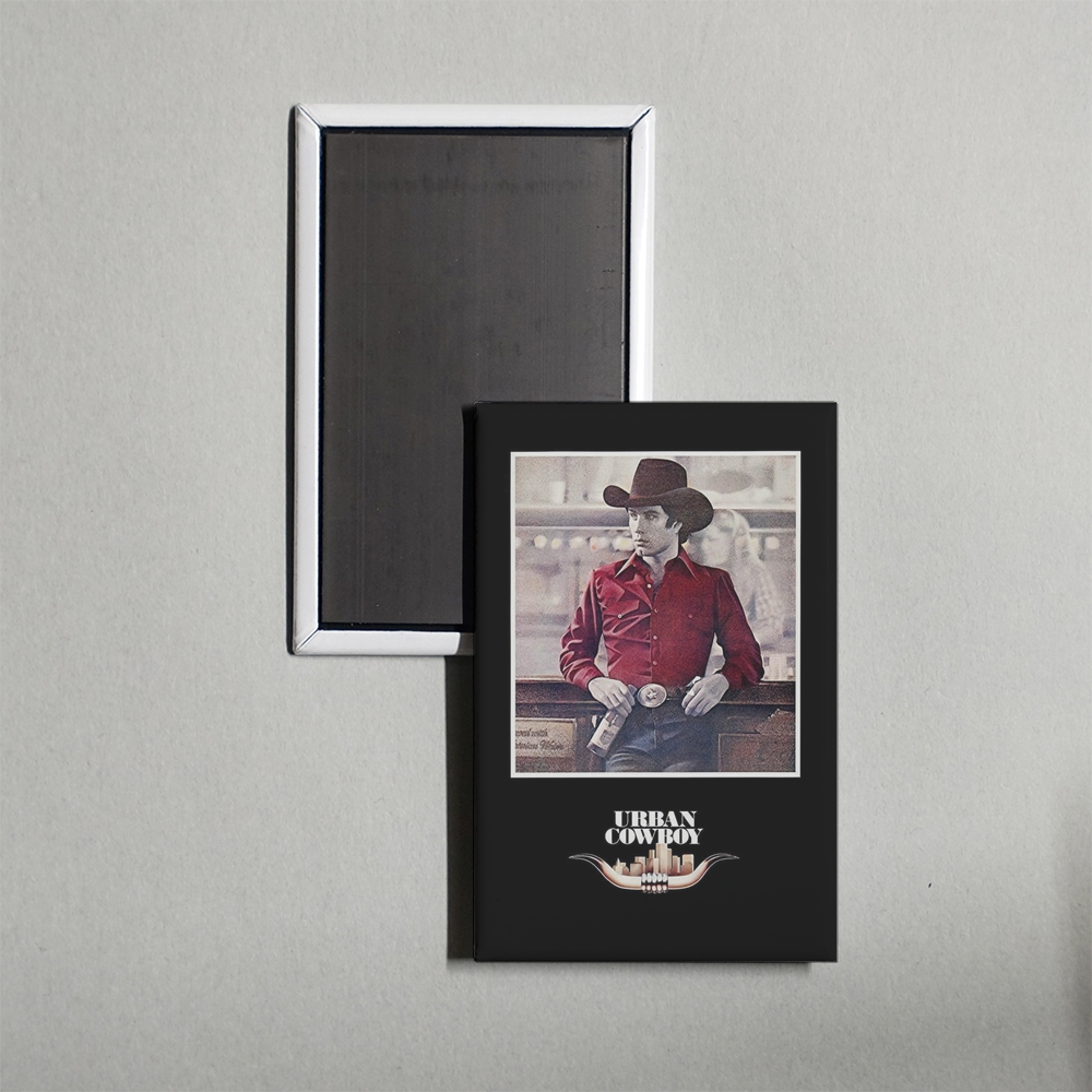 Urban Cowboy Mini Movie Fridge Magnet