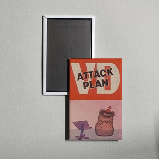 VD Attack Plan Mini Movie Fridge Magnet