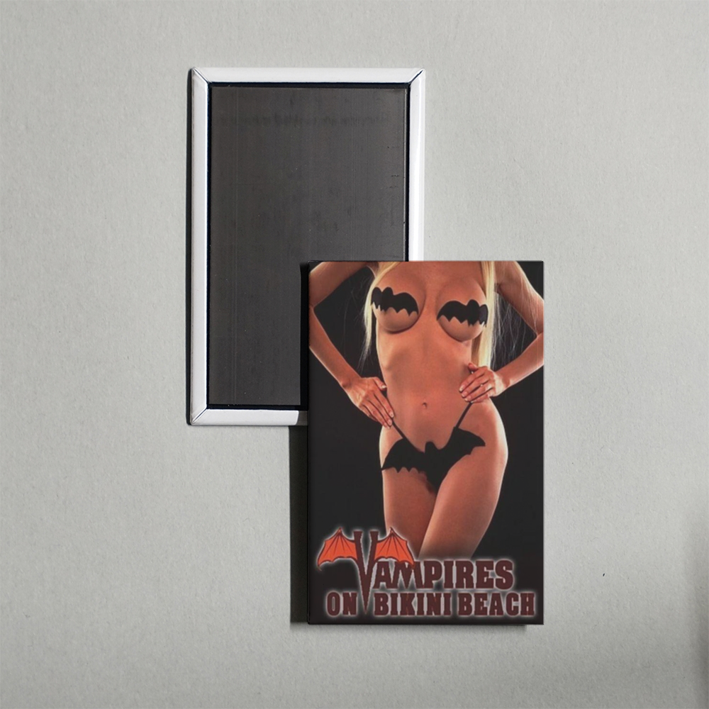 Vampires on Bikini Beach Mini Movie Fridge Magnet