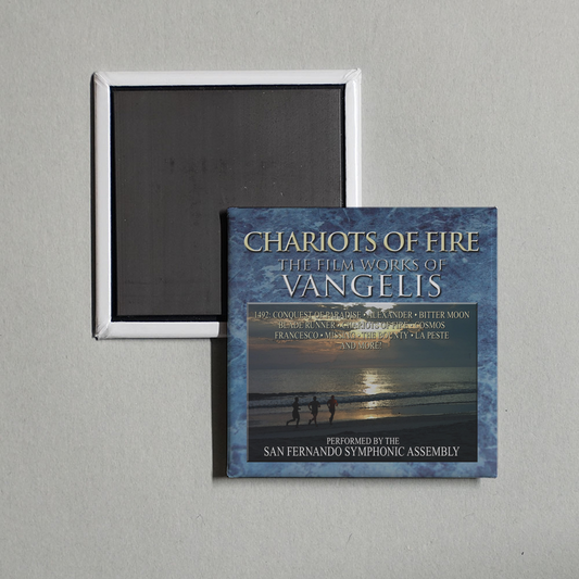 Vangelis - Chariots of Fire The Motion Picture Themes of Vangelis Album Cover Fridge Magnet