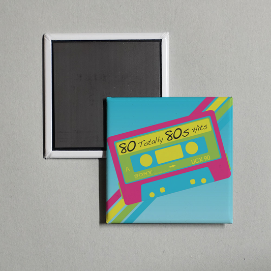 Various Artists - 80 Totally 80s Hits Album Cover Fridge Magnet