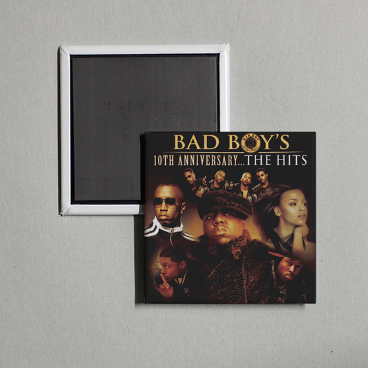 Various Artists - Bad Boy's 10th Anniversary- The Hits Album Cover Fridge Magnet
