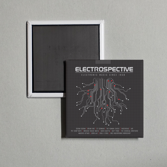 Various Artists - Electrospective Electronic Music Since 1958 Album Cover Fridge Magnet
