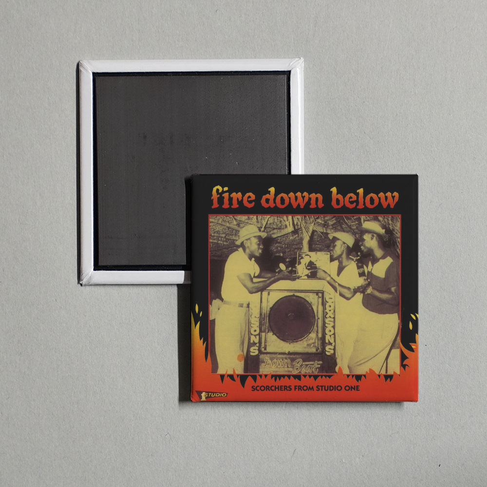 Various Artists - Fire Down Below Scorchers from Studio One Album Cover Fridge Magnet