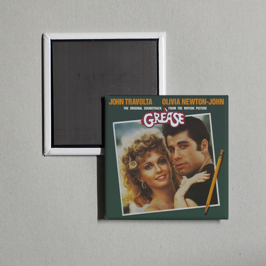 Various Artists - Grease (The Original Motion Picture Soundtrack) Album Cover Fridge Magnet