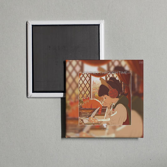 Various Artists - Journey Through Time - Medieval Lofi Album Cover Fridge Magnet