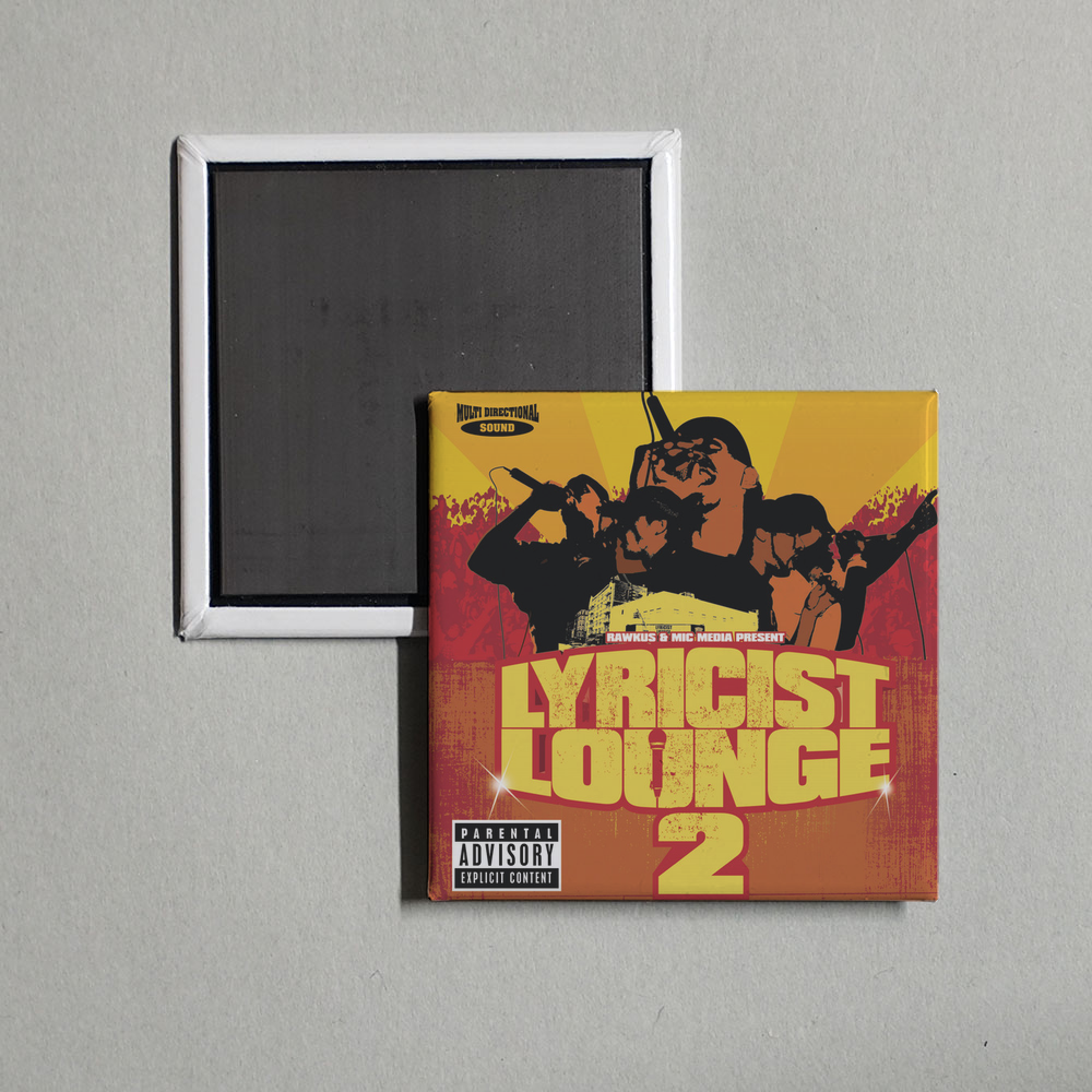 Various Artists - Lyricist Lounge Volume 2 Album Cover Fridge Magnet