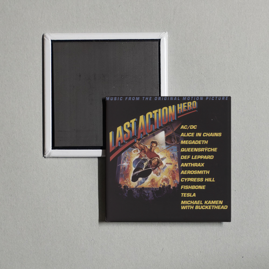 Various Artists - Music From The Original Motion Picture Last Action Hero Album Cover Fridge Magnet