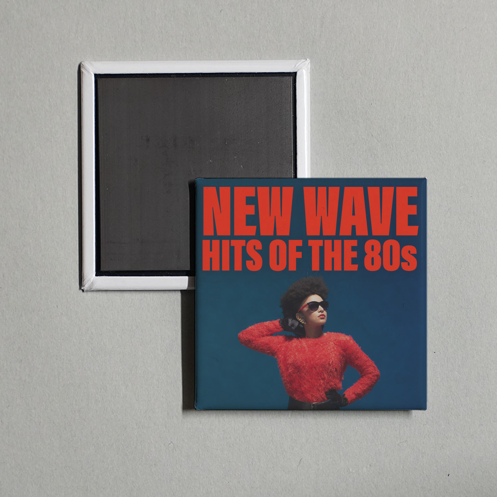 Various Artists - New Wave Hits Of The 80s Album Cover Fridge Magnet