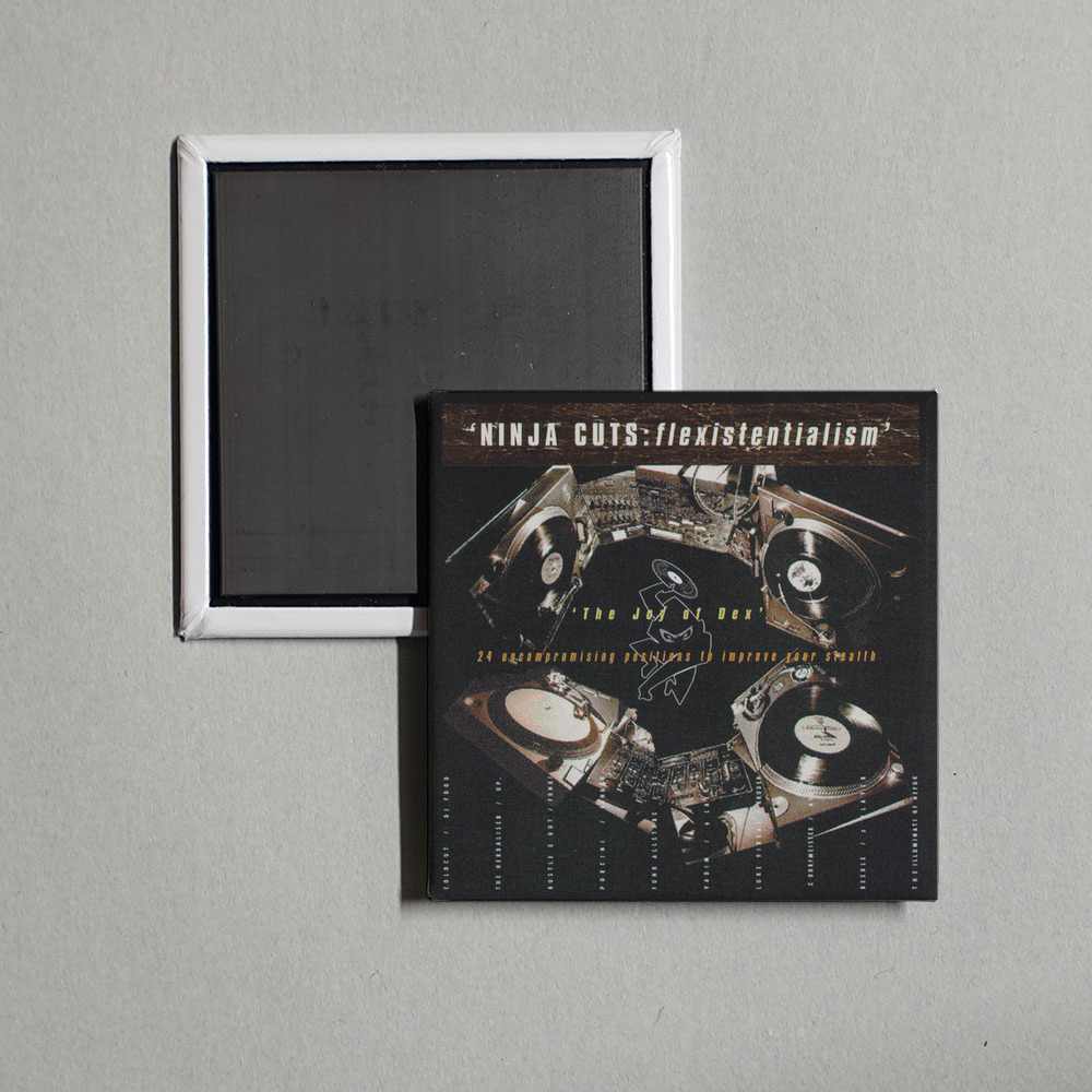 Various Artists - Ninja Cuts - Flexistentialism Album Cover Fridge Magnet