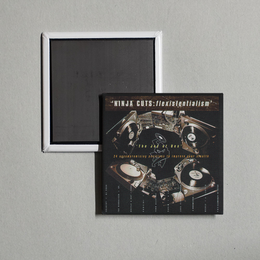 Various Artists - Ninja Cuts - Flexistentialism Album Cover Fridge Magnet