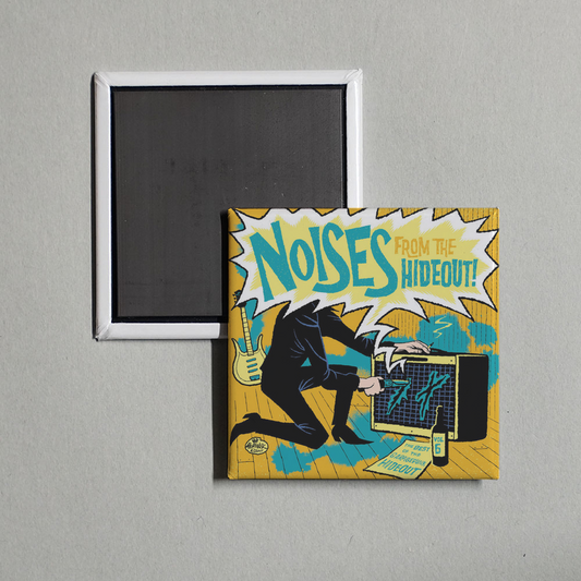 Various Artists - Noises From the Hideout - The Best of the GaragePunk Hideout, Vol. 6 Album Cover Fridge Magnet