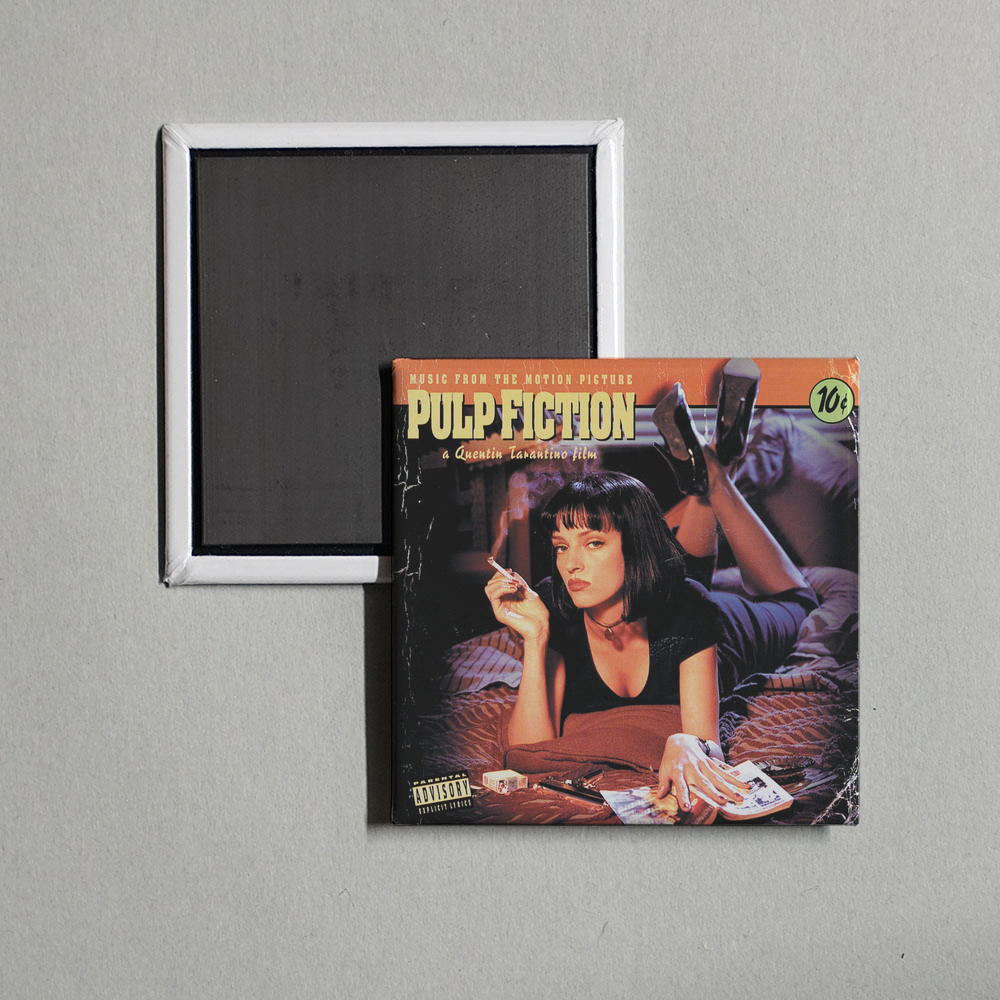 Various Artists - Pulp Fiction (Music From The Motion Picture) Album Cover Fridge Magnet