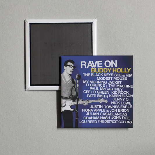 Various Artists - Rave On Buddy Holly Album Cover Fridge Magnet