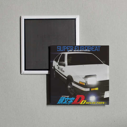 Various Artists - SUPER EUROBEAT presents INITIAL D 〜D SELECTION〜 Album Cover Fridge Magnet