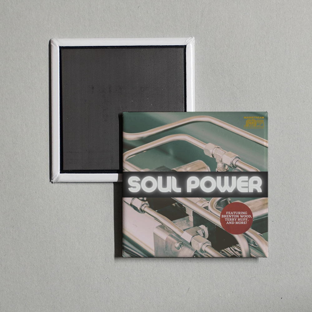 Various Artists - Soul Power Album Cover Fridge Magnet