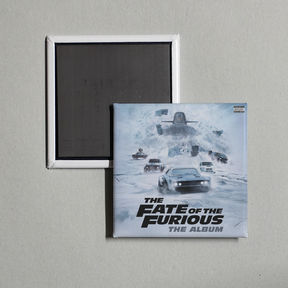 Various Artists - The Fate of the Furious The Album Album Cover Fridge Magnet