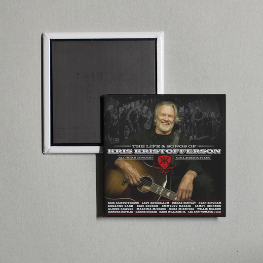 Various Artists - The Life & Songs Of Kris Kristofferson (Live) Album Cover Fridge Magnet