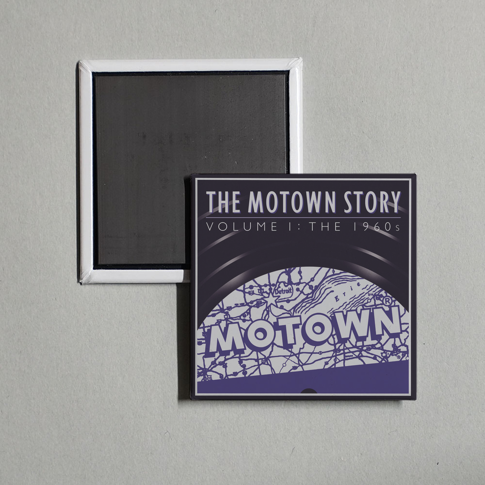 Various Artists - The Motown Story The Sixties Album Cover Fridge Magnet