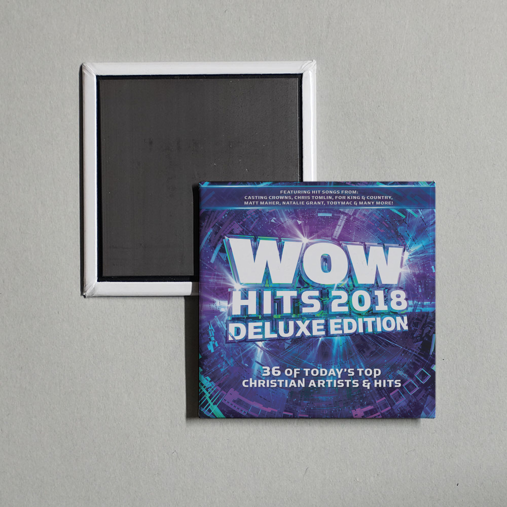Various Artists - WOW Hits 2018 (Deluxe Edition) Album Cover Fridge Magnet