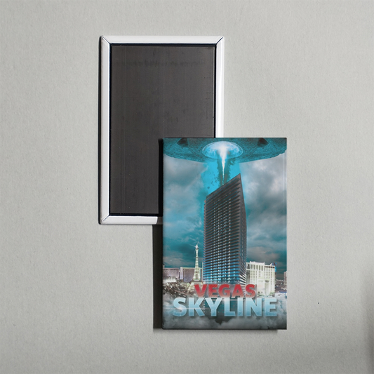 Vegas Skyline Mini Movie Fridge Magnet