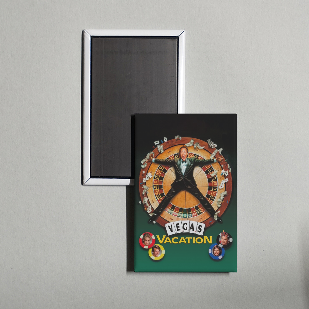 Vegas Vacation Mini Movie Fridge Magnet