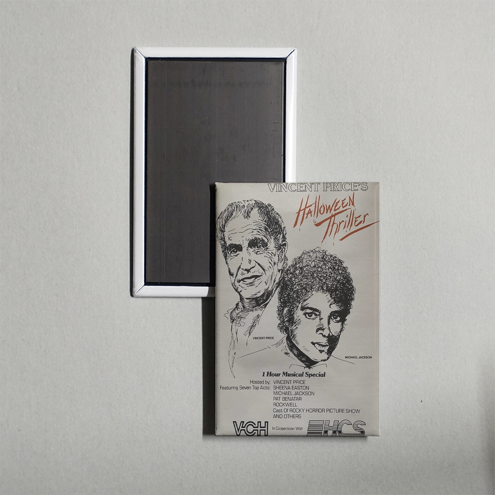 Vincent Price's Halloween Thriller Mini Movie Fridge Magnet