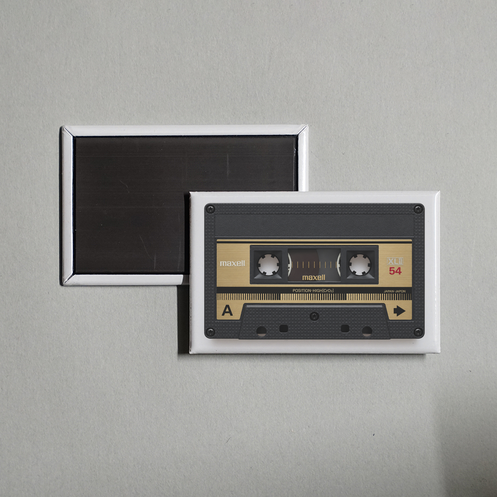 Vintage Maxell Cassette Tape Retro Fridge Magnet