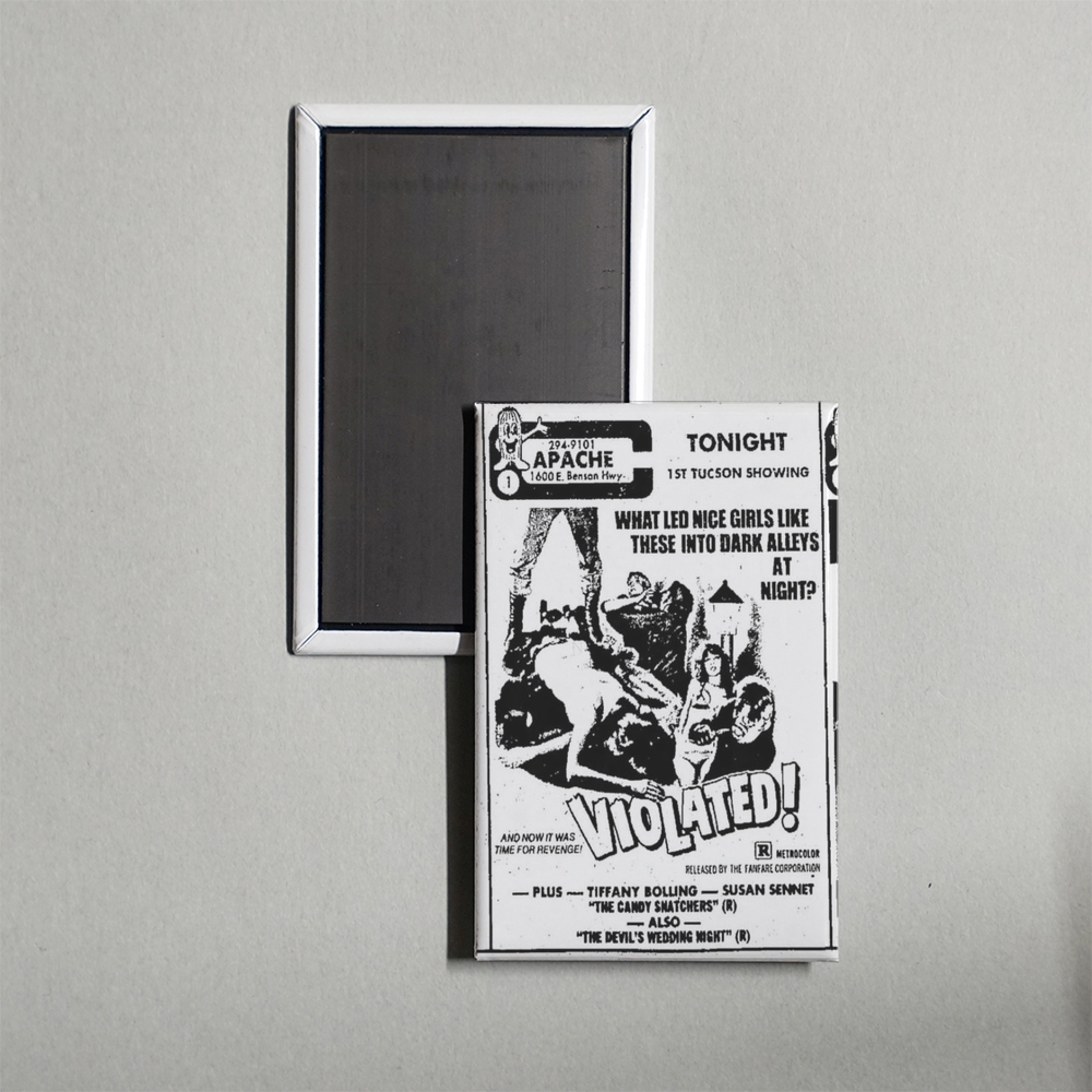 Violated! Mini Movie Fridge Magnet