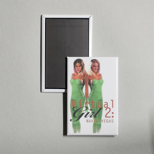 Virtual Girl 2 Virtual Vegas Mini Movie Fridge Magnet
