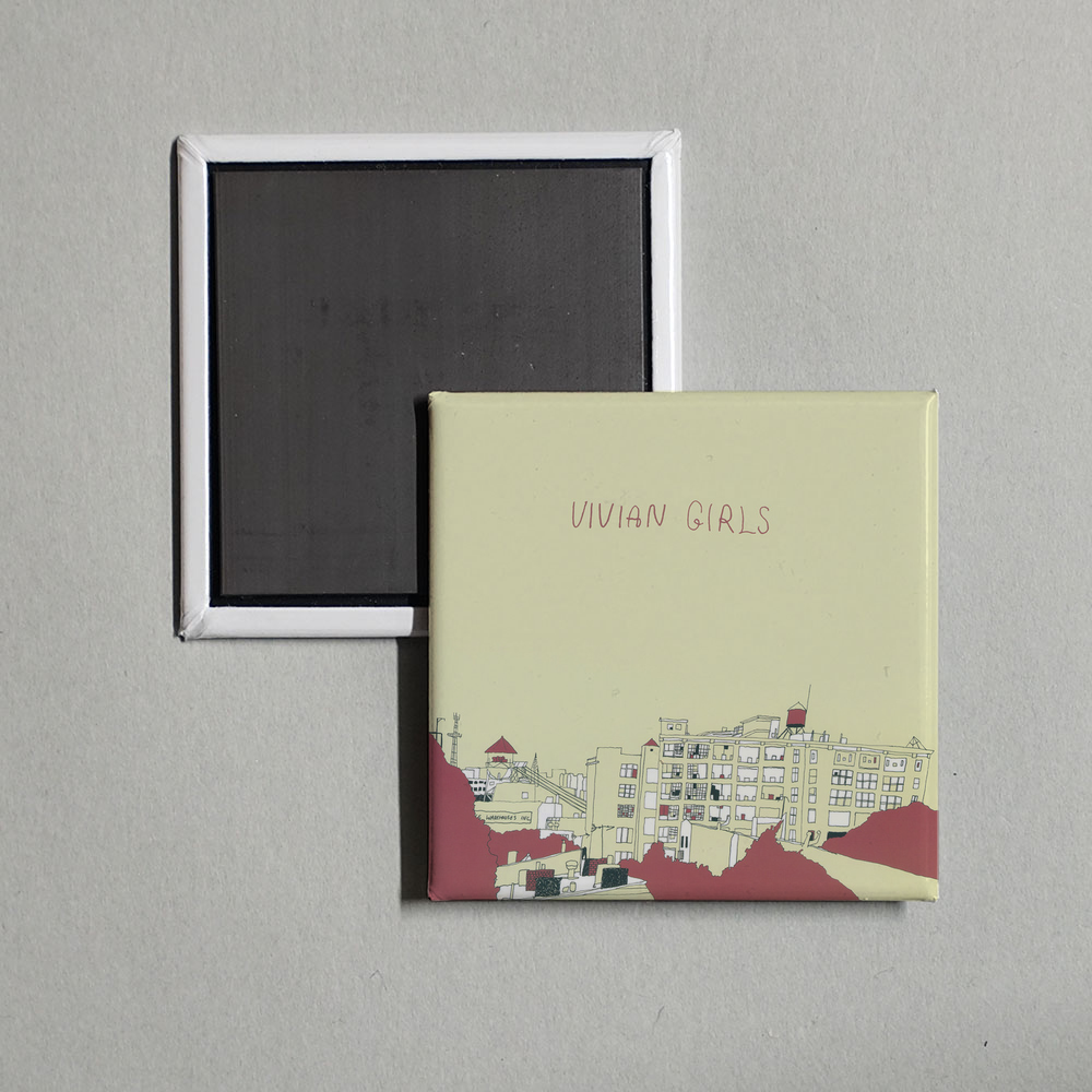 Vivian Girls - Vivian Girls Album Cover Fridge Magnet