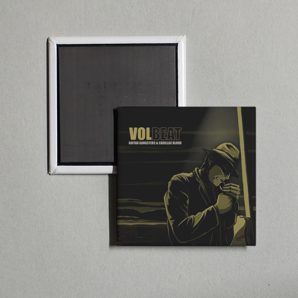 Volbeat - Guitar Gangsters & Cadillac Blood Album Cover Fridge Magnet