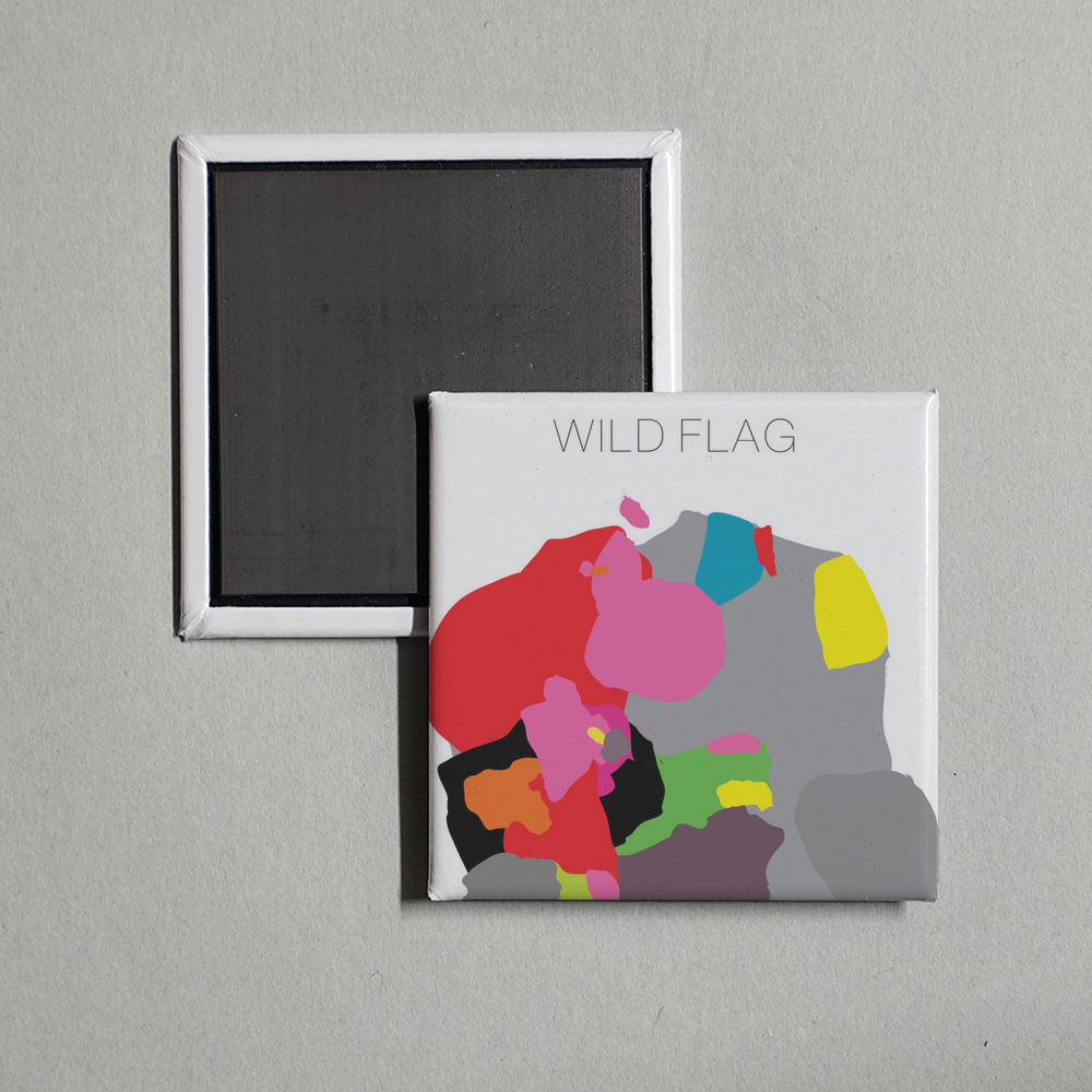 WILD FLAG - Wild Flag Album Cover Fridge Magnet