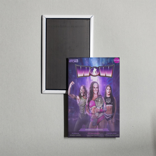 WOW - Women of Wrestling TV Show Fridge Magnet