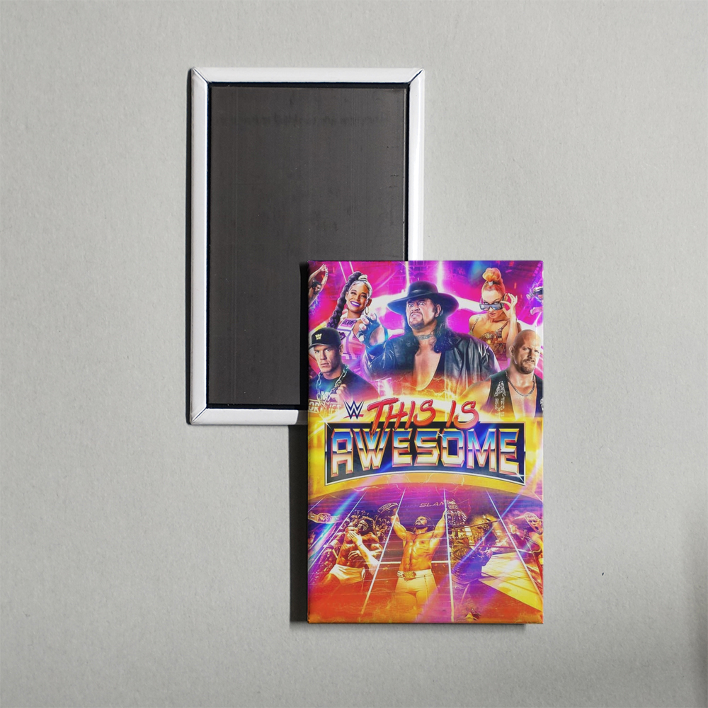 WWE This Is Awesome TV Show Fridge Magnet