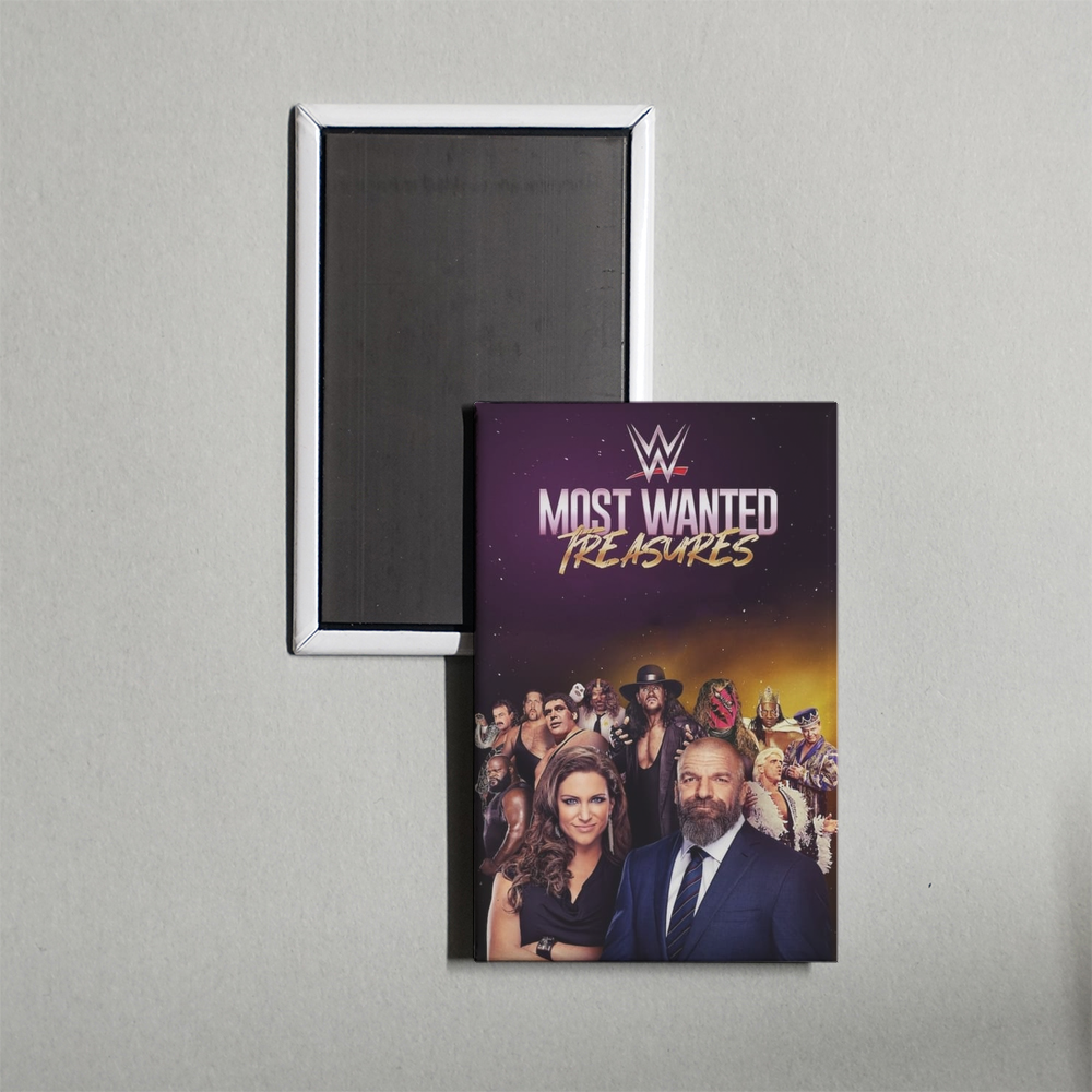 WWE's Most Wanted Treasures TV Show Fridge Magnet