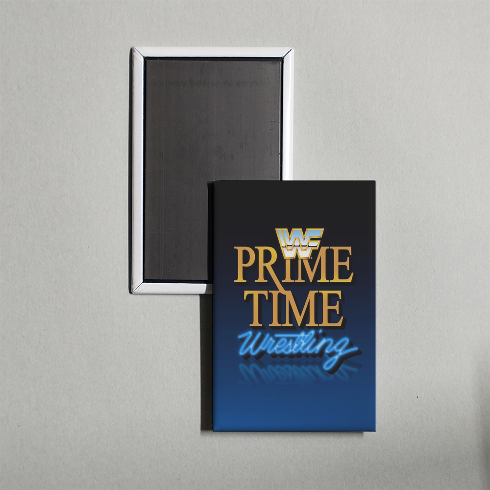 WWF Prime Time Wrestling TV Show Fridge Magnet