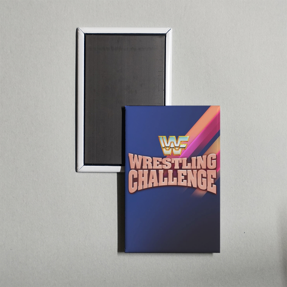 WWF Wrestling Challenge TV Show Fridge Magnet
