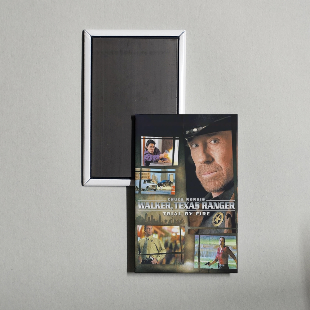 Walker, Texas Ranger Trial by Fire Mini Movie Fridge Magnet
