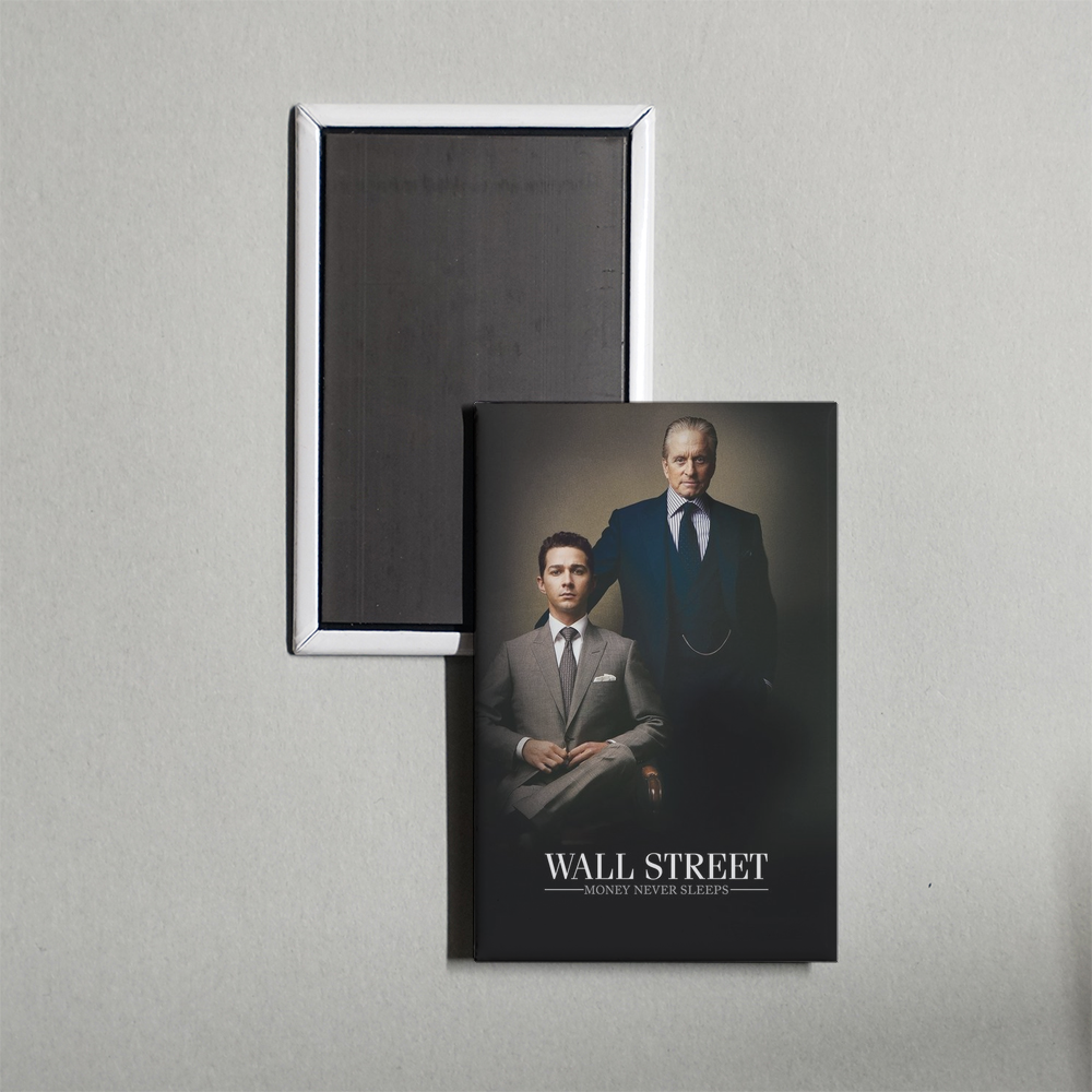Wall Street Money Never Sleeps Mini Movie Fridge Magnet