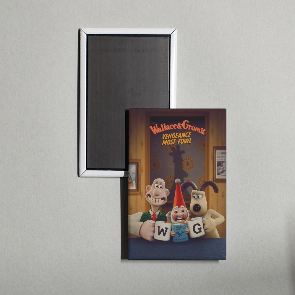 Wallace & Gromit Vengeance Most Fowl Mini Movie Fridge Magnet